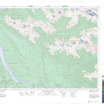 Natural Resources Canada Bluewater Creek, BC (082N11 CanMatrix) digital map