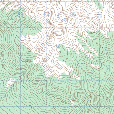 Natural Resources Canada Bluewater Creek, BC (082N11 CanMatrix) digital map