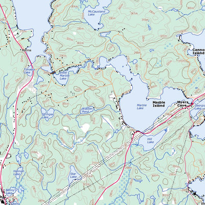 Natural Resources Canada Bon Echo, ON (031C14 Toporama) digital map