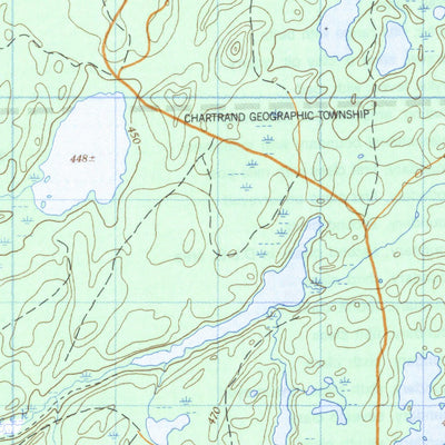 Natural Resources Canada Bonheur, ON (052G06 CanMatrix) digital map