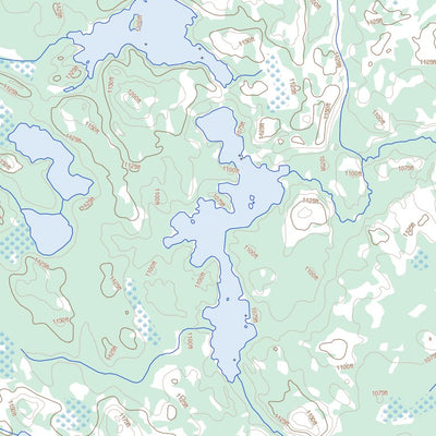 Natural Resources Canada Borland Lake, ON (053D16 Toporama) digital map