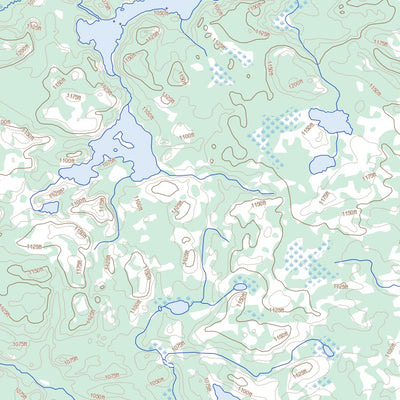 Natural Resources Canada Borland Lake, ON (053D16 Toporama) digital map