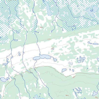 Natural Resources Canada Bouchard Lake, MB (054B07 Toporama) digital map