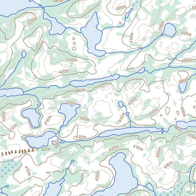 Natural Resources Canada Boudellkell Lake, NT (086A04 Toporama) digital map