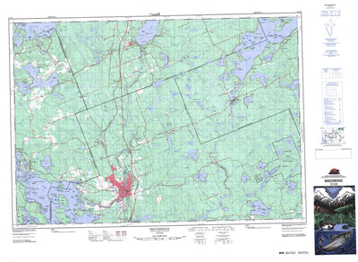 Natural Resources Canada Bracebridge, ON (031E03 CanMatrix) digital map