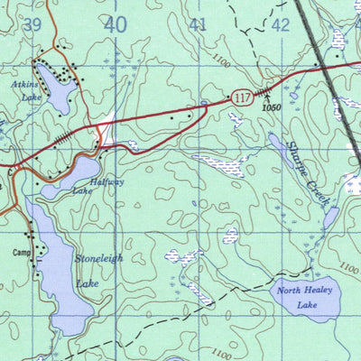 Natural Resources Canada Bracebridge, ON (031E03 CanMatrix) digital map