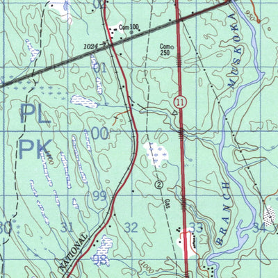 Natural Resources Canada Bracebridge, ON (031E03 CanMatrix) digital map