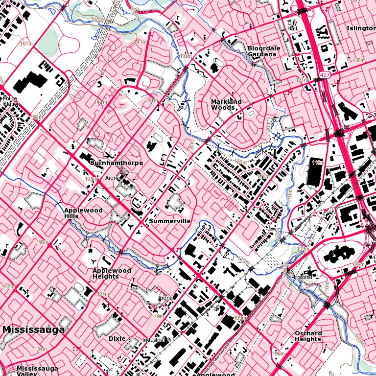 Brampton, ON (030M12 Toporama) Map by Natural Resources Canada | Avenza ...