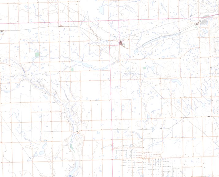 Brock, SK (072N07 Toporama) Map by Natural Resources Canada | Avenza Maps