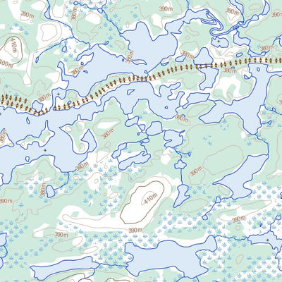 Natural Resources Canada Brooks Lake, NT (075G15 Toporama) digital map