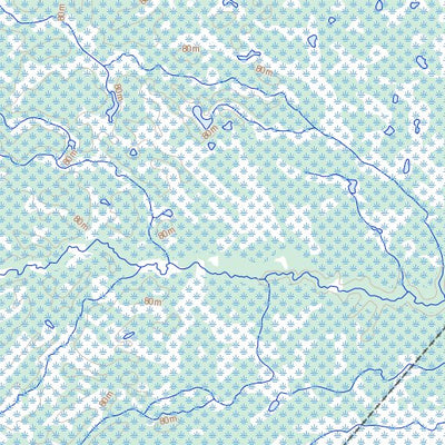 Natural Resources Canada Broten Lake, MB (054C13 Toporama) digital map