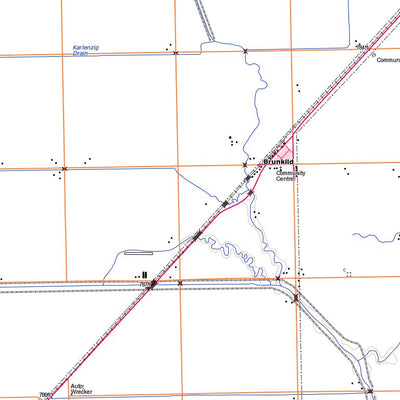 Natural Resources Canada Brunkild, MB (062H12 Toporama) digital map