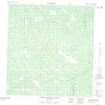 Natural Resources Canada Buffalo Mountain, YT (115H15 CanMatrix) digital map