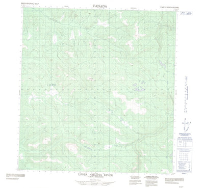 Natural Resources Canada Buffalo Mountain, YT (115H15 CanMatrix) digital map