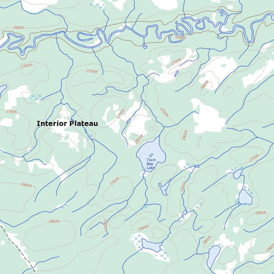 Natural Resources Canada Bugle Lake, BC (093J06 Toporama) digital map