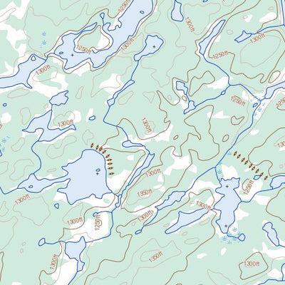 Natural Resources Canada Bunting Lake, NT (075K05 Toporama) digital map