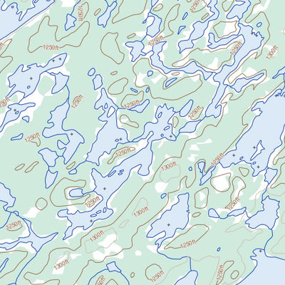 Natural Resources Canada Bunting Lake, NT (075K05 Toporama) digital map