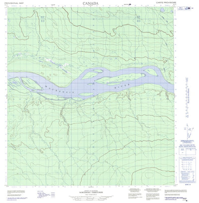 Natural Resources Canada Burnt Island, NT (095J02 CanMatrix) digital map
