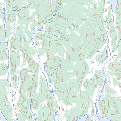 Natural Resources Canada Burntwood Lake, MB (063N08 Toporama) digital map