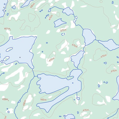 Natural Resources Canada Burstall Lake, NT (075A05 Toporama) digital map