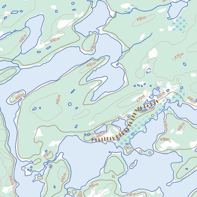Natural Resources Canada Burstall Lake, NT (075A05 Toporama) digital map
