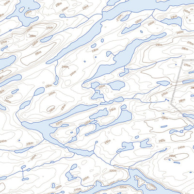 Natural Resources Canada Burwash Lake (057A13 Toporama) digital map