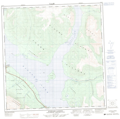 Natural Resources Canada Burwash Landing, YT (115G07 CanMatrix) digital map