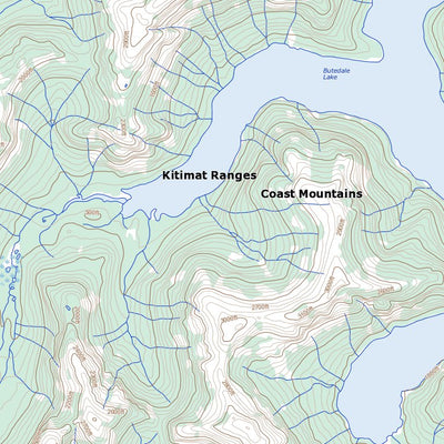 Natural Resources Canada Butedale, BC (103H02 Toporama) digital map