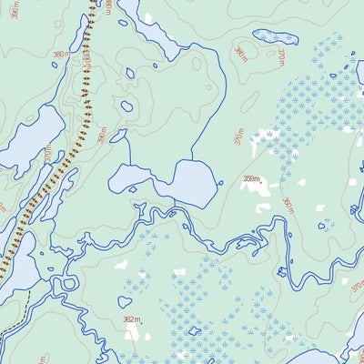 Natural Resources Canada Cairns Lake (064E11 Toporama) digital map