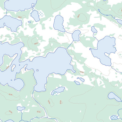 Natural Resources Canada Caldwell Lake, MB (064A10 Toporama) digital map
