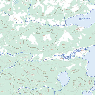 Natural Resources Canada Caldwell Lake, MB (064A10 Toporama) digital map