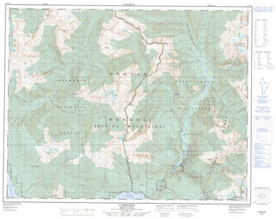 Natural Resources Canada Camborne, BC (082K13 CanMatrix) digital map