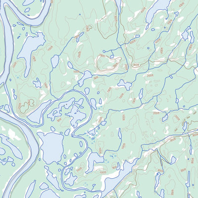 Natural Resources Canada Campbell Lake (107B02 Toporama) digital map