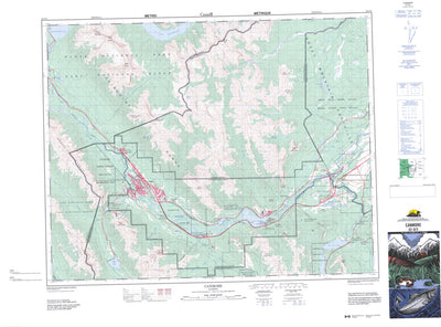 Natural Resources Canada Canmore, AB (082O03 CanMatrix) digital map