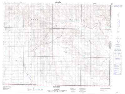 Natural Resources Canada Canopus, SK (072G01 CanMatrix) digital map