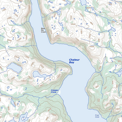 Natural Resources Canada Cape La Hune, NL (011P10 Toporama) digital map