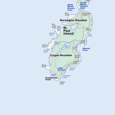 Natural Resources Canada Cape North, NS (011N01 Toporama) digital map