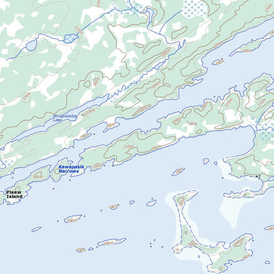 Natural Resources Canada Carghill Island, MB (053L13 Toporama) digital map