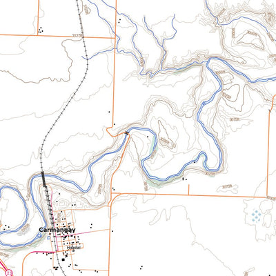 Natural Resources Canada Carmangay, AB (082I03 Toporama) digital map