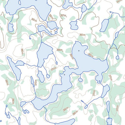 Natural Resources Canada Casey Lake, NU (076G02 Toporama) digital map