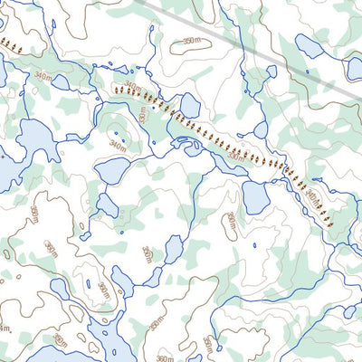 Natural Resources Canada Casey Lake, NU (076G02 Toporama) digital map
