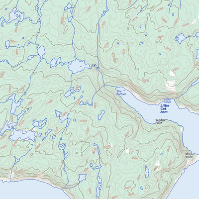 Natural Resources Canada Cat Arm River, NL (012I02 Toporama) digital map