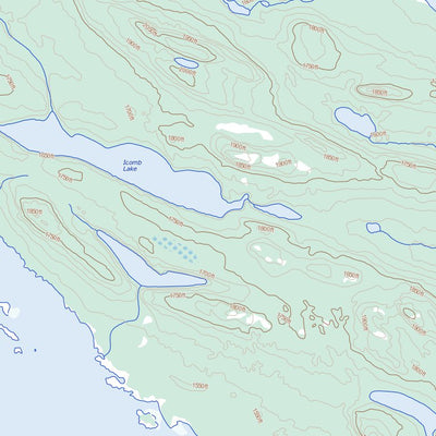 Natural Resources Canada Cavers Lake, NL (023J09 Toporama) digital map