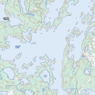 Natural Resources Canada Caviar Lake, ON (052F05 Toporama) digital map