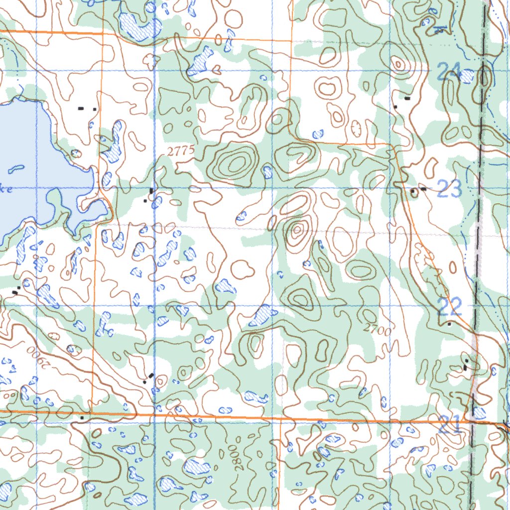 Chain Lakes, AB (083A11 CanMatrix) Map by Natural Resources Canada ...