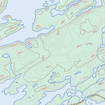 Natural Resources Canada Chambeuil Lake, SK (074P11 Toporama) digital map