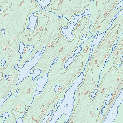 Natural Resources Canada Chambeuil Lake, SK (074P11 Toporama) digital map