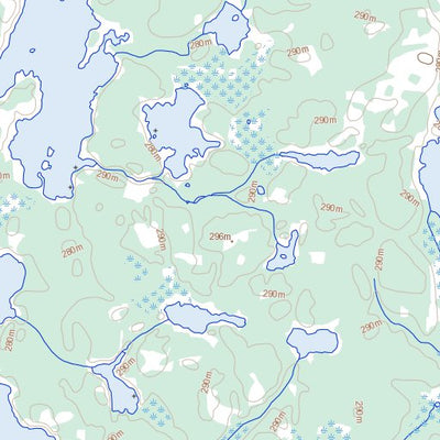 Natural Resources Canada Champagne Lakes, NT (075D11 Toporama) digital map