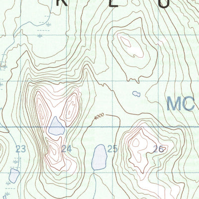 Natural Resources Canada Champagne, YT (115A16 CanMatrix) digital map