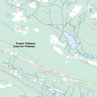 Natural Resources Canada Chantslar Lake, BC (093C02 Toporama) digital map